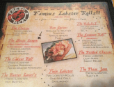 The Galley Lobster Roll Menu